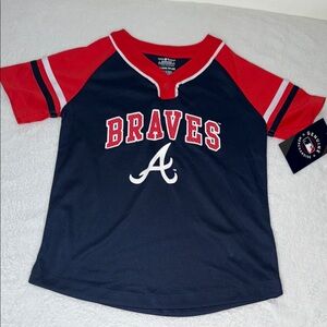 Genuine Merchandise Braves Kids Jersey - Red and Navy